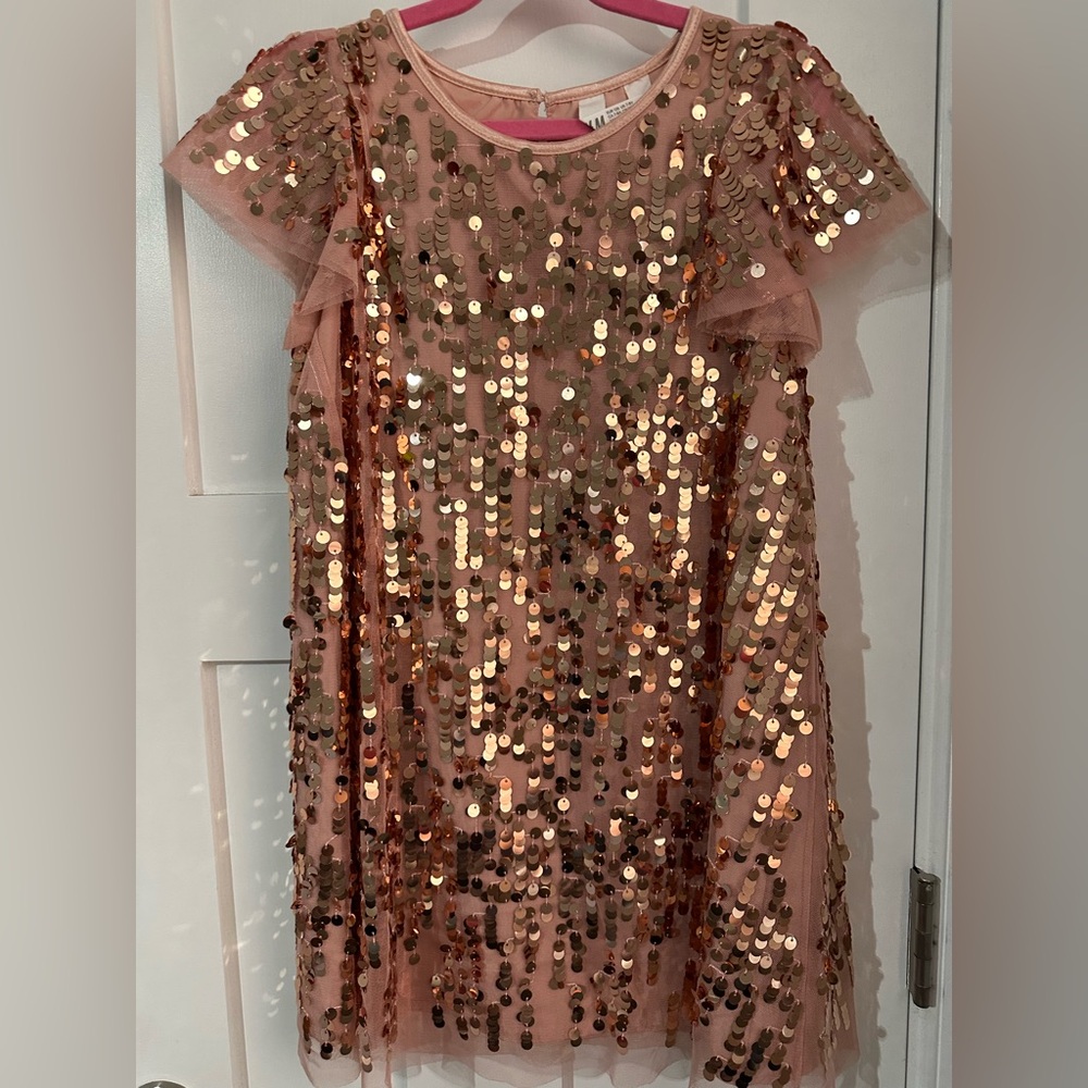 H&M Pink Sequin Kids Formal Dress